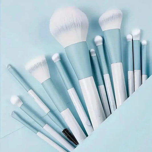 12pcs Professional Makeup Brushes Soft Portable Makeup Brushes Foundation Blush Powder Eyeshadow Concealer Blending Makeup Brush