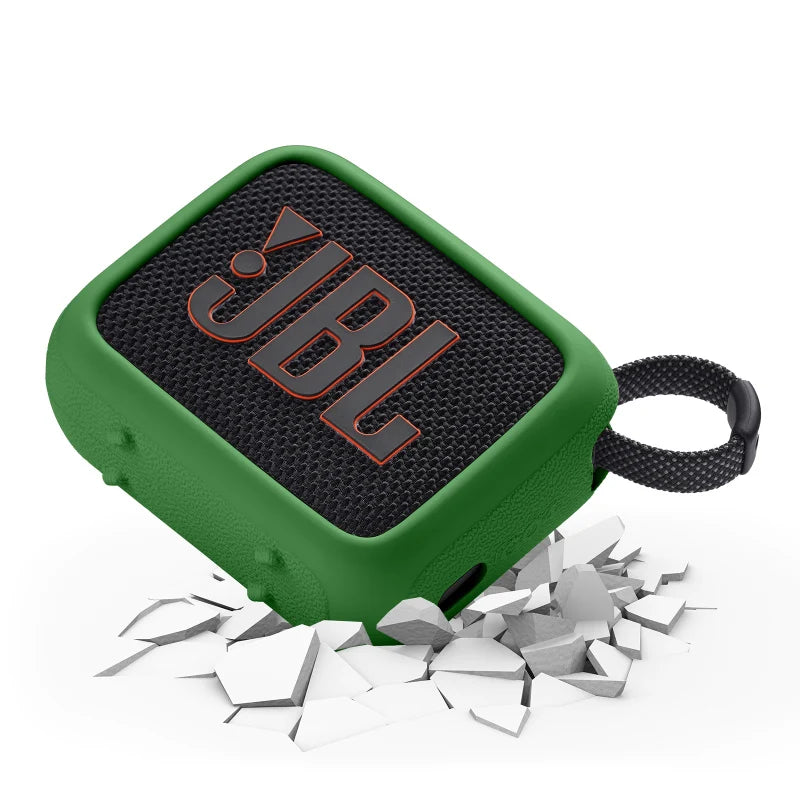 ZOPRORE Silicone Cover Case for JBL GO 4 Portable Bluetooth Speaker, Protective Carrying Case for JBL Go4 Speaker