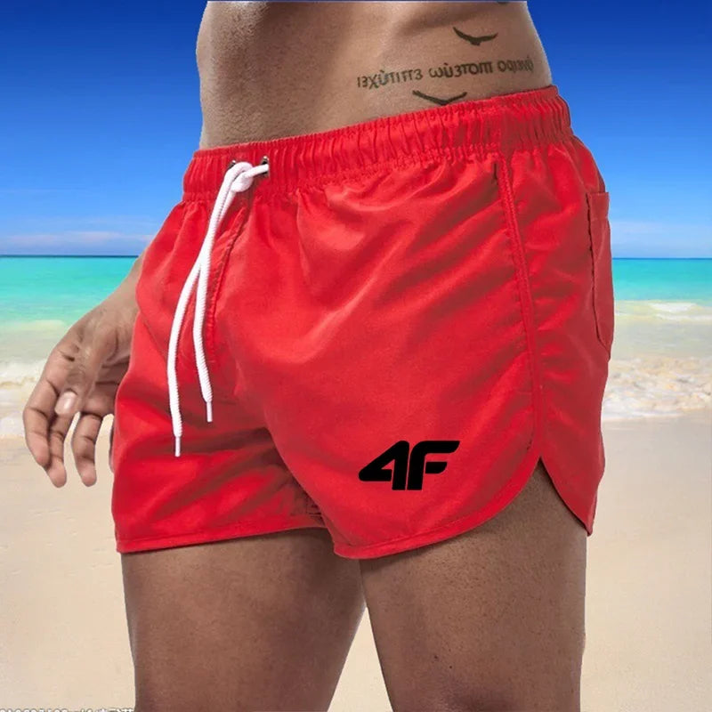 New men's fitness beach summer gym sportswear men's breathable sportswear loose casual jogging shorts