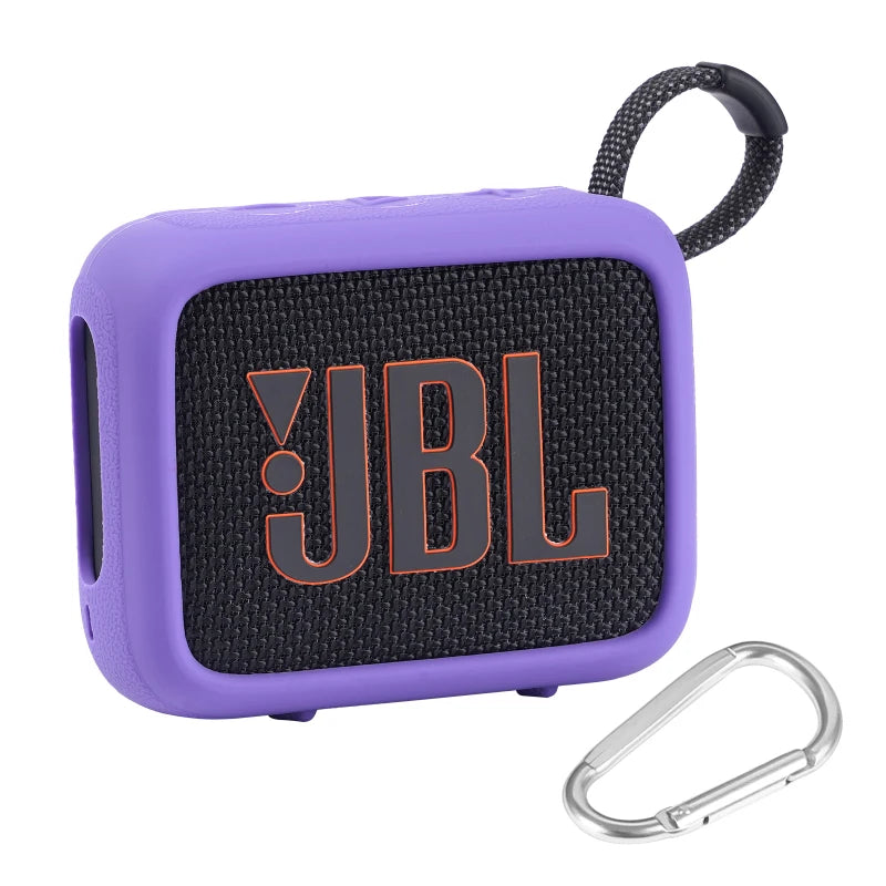 ZOPRORE Silicone Cover Case for JBL GO 4 Portable Bluetooth Speaker, Protective Carrying Case for JBL Go4 Speaker