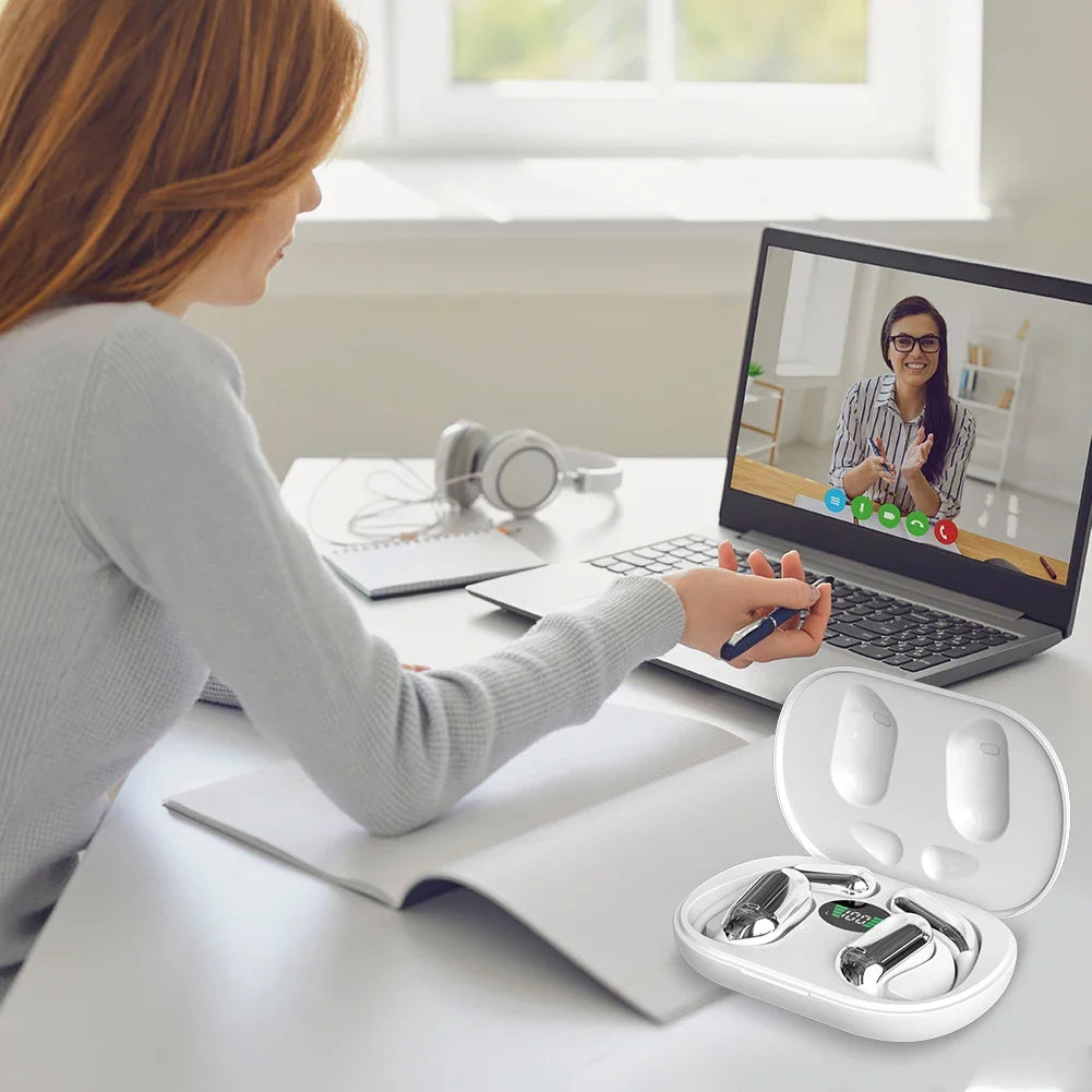 3-in-1 AI Translator Earbuds 144 Languages Noise Cancelling Bluetooth 5.3 Headset Instant Translator Smart Voice Real Time