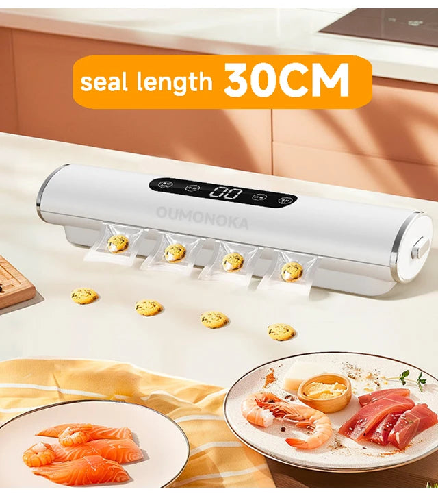 Professional Vacuum Kitchen Sealing Machine Sealer for Food Vacuumor for Products  Cuisine Packaging Plastic Bag Sealant