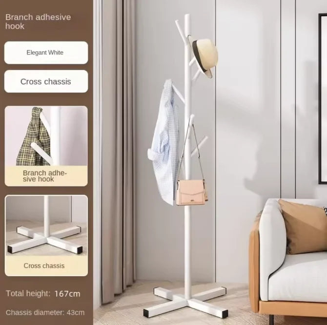 Household Clothes Hanger Floor-standing Bedroom Simple Clothes Hanger Clothes Rack Popular Coat Rack Clothes Hanger Storage