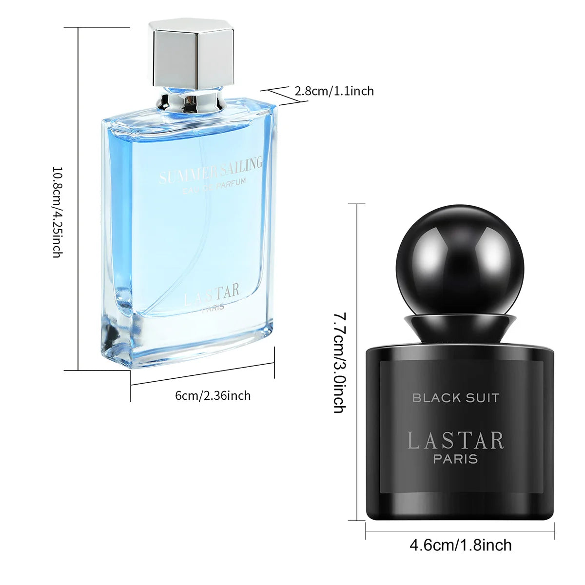 LASTAR Men's Perfume Set, 80ml/2.71fl oz, Cedar & Patchouli, long-lasting fragrance. Christmas/New Year gifts.For use on dates.