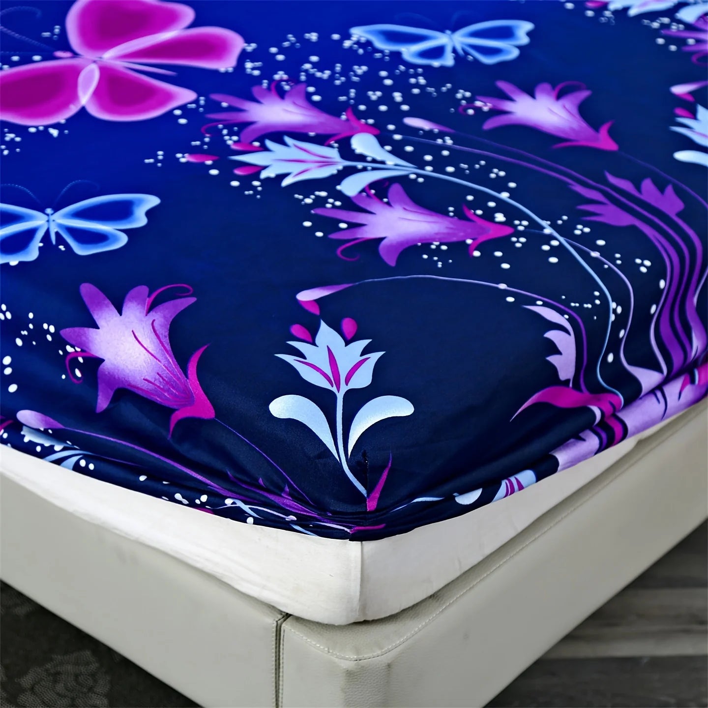 3pcs Print Bedding Set, Soft and Comfortable, Suitable for Bedroom, Guest Room One Fitted Sheet + Two Pillowcases, No Core