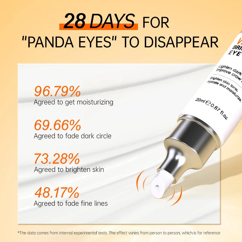 Anti Dark Circle Eye Cream Vitamin C Eye Bags Removal Whitening Lightening Cream Wrinkle Removal Serum Eyes Firming Skin Care
