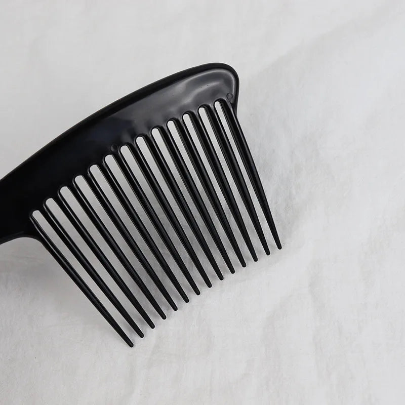 1PC plastic thickened wide and long toothed rake comb professional hair comb black axe hairstyle comb dyeing brush tool comb