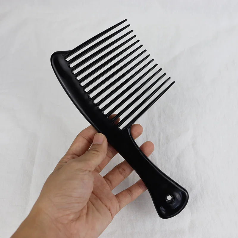 1PC plastic thickened wide and long toothed rake comb professional hair comb black axe hairstyle comb dyeing brush tool comb