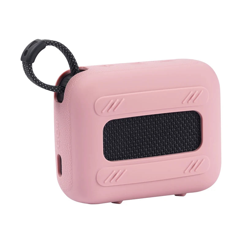 ZOPRORE Silicone Cover Case for JBL GO 4 Portable Bluetooth Speaker, Protective Carrying Case for JBL Go4 Speaker