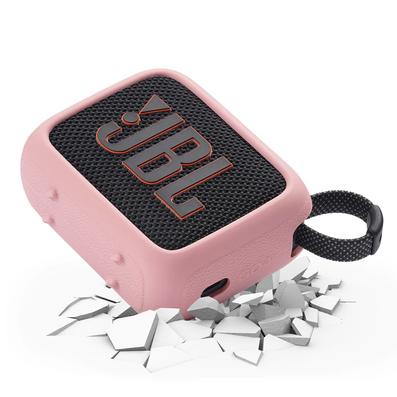 ZOPRORE Silicone Cover Case for JBL GO 4 Portable Bluetooth Speaker, Protective Carrying Case for JBL Go4 Speaker