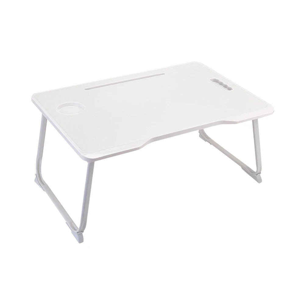 Folding Laptop Bed Desk With Cup Holder Multifunctional Dormitory Bedroom Bed Desk With Drawer Portable Desk