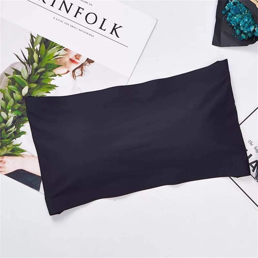 Brand New, Seamless Top, Women's Invisible Bra, Strapless Underwear, Striped Bra, Breathable Tight Fitting Bra