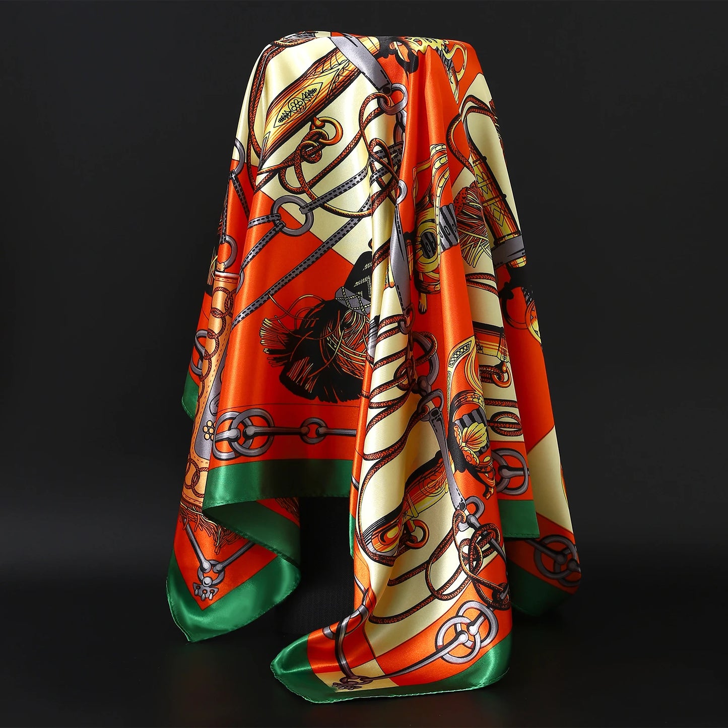 Popular Shawls Europe And America Fashion Bandannas New Print Sunscreen 90X90CM Kerchief Four Seasons Luxury Square Silk Scarves