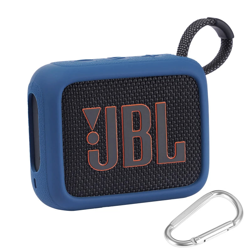 ZOPRORE Silicone Cover Case for JBL GO 4 Portable Bluetooth Speaker, Protective Carrying Case for JBL Go4 Speaker