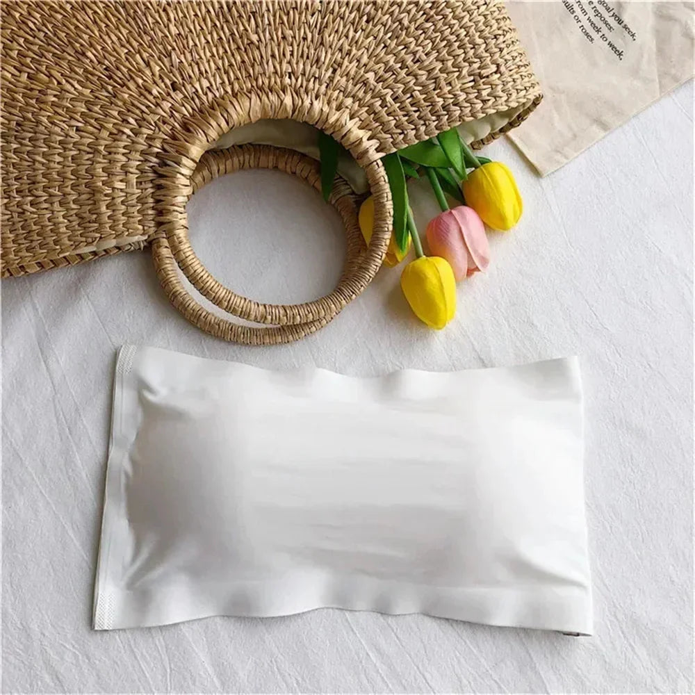 Brand New, Seamless Top, Women's Invisible Bra, Strapless Underwear, Striped Bra, Breathable Tight Fitting Bra