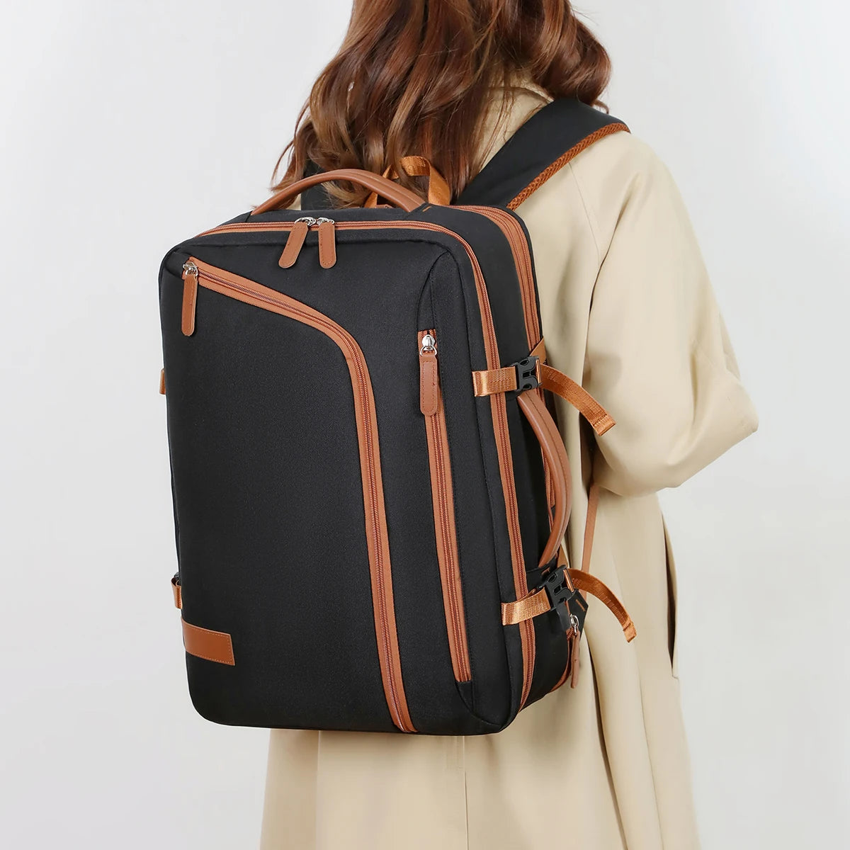 Backpack Unisex New Simple Business Computer Backpack Outdoor Large Capacity Travel Bag Student School Bag Boys