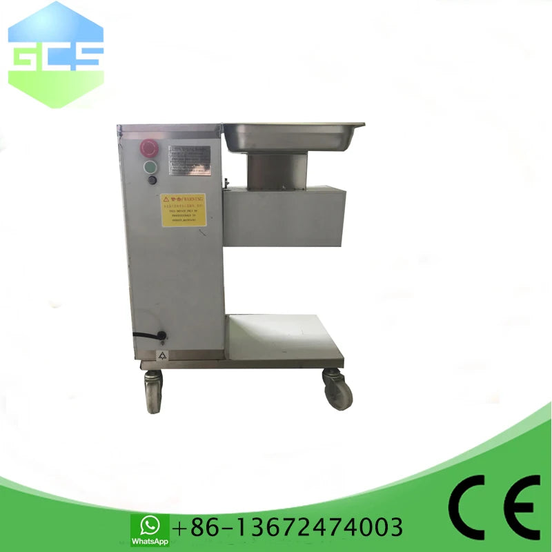 Electric Meat Cutter Machine 550W 5mm Slicer Shredder for Chicken Fish Pork 250lb/h Capacity Meat Cube Minced Cutting Tool