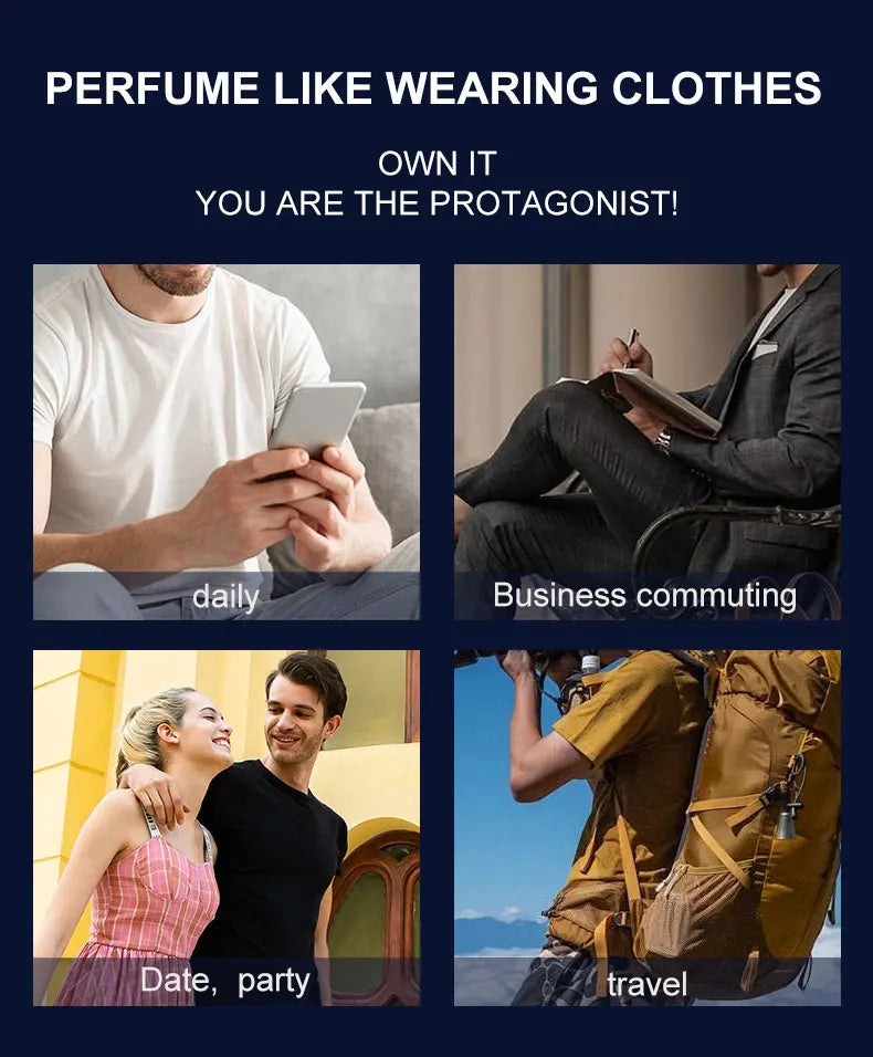 LASTAR men perfume, lemon scent, long-lasting fragrance, 1.86fl oz/55ml. Enhance the atmosphere of the date. Christmas gifts