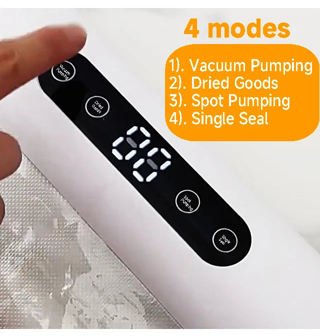 Professional Vacuum Kitchen Sealing Machine Sealer for Food Vacuumor for Products  Cuisine Packaging Plastic Bag Sealant