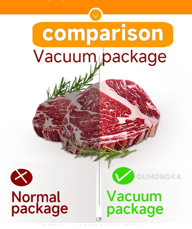 Professional Vacuum Kitchen Sealing Machine Sealer for Food Vacuumor for Products  Cuisine Packaging Plastic Bag Sealant