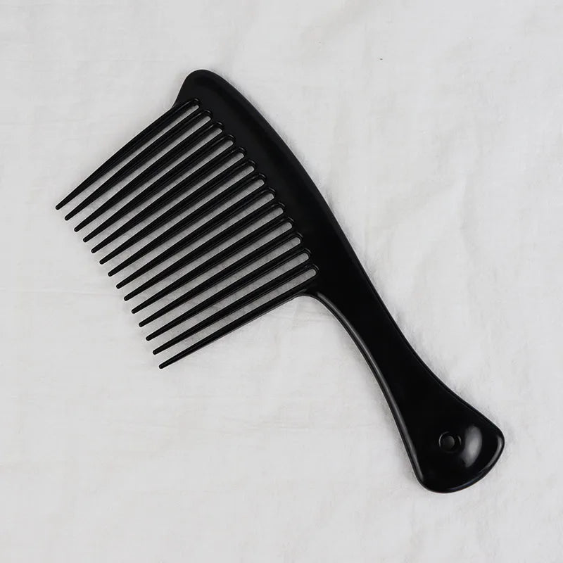 1PC plastic thickened wide and long toothed rake comb professional hair comb black axe hairstyle comb dyeing brush tool comb