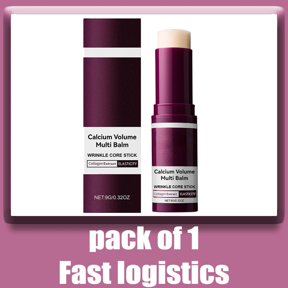 lyp318 Volume Multi Balm Korean Skincare Stick Face&Eye Cream,Collagen Deep Moisturizing Anti-Wrinkle,Suitable Pre Makeup