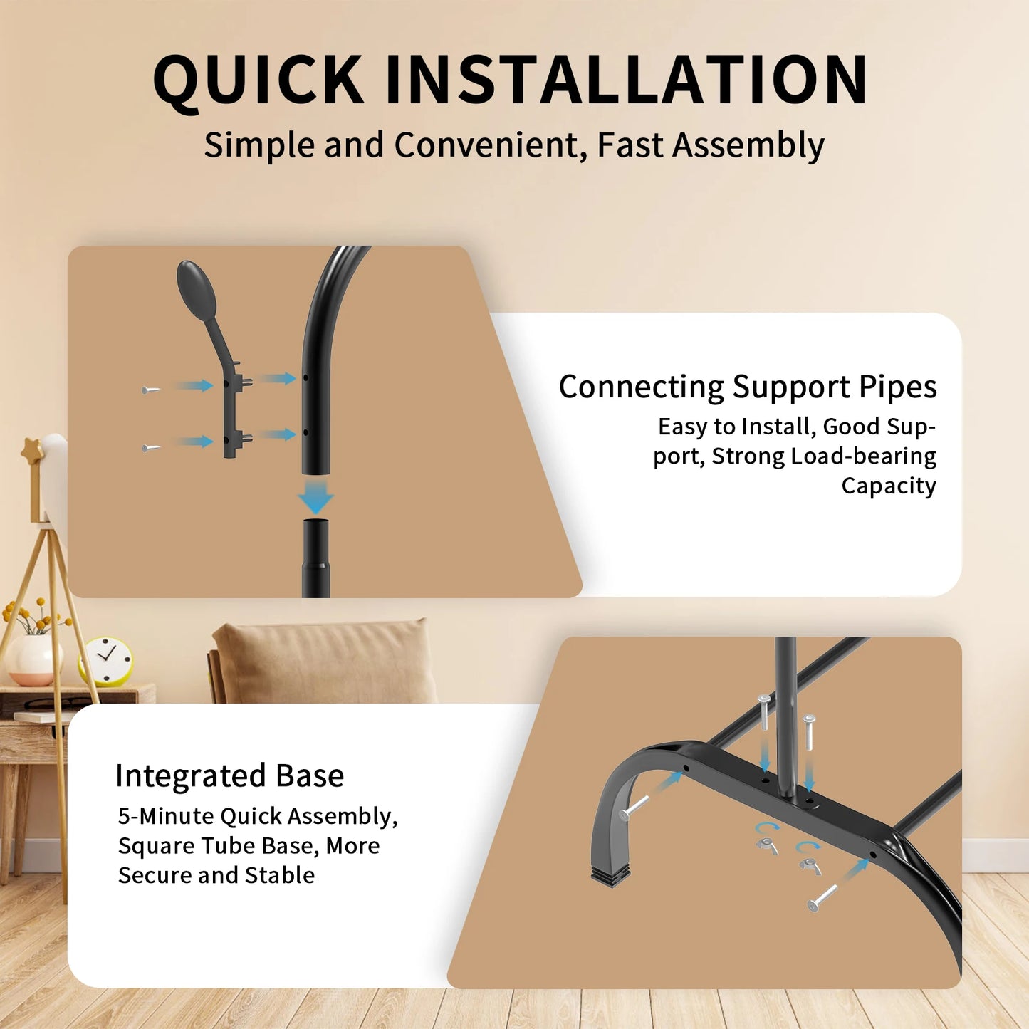 Double-track, double-rod storage rack, coat hanger, garment rack, display rack, shoe rack, clothes rail, adjustable height