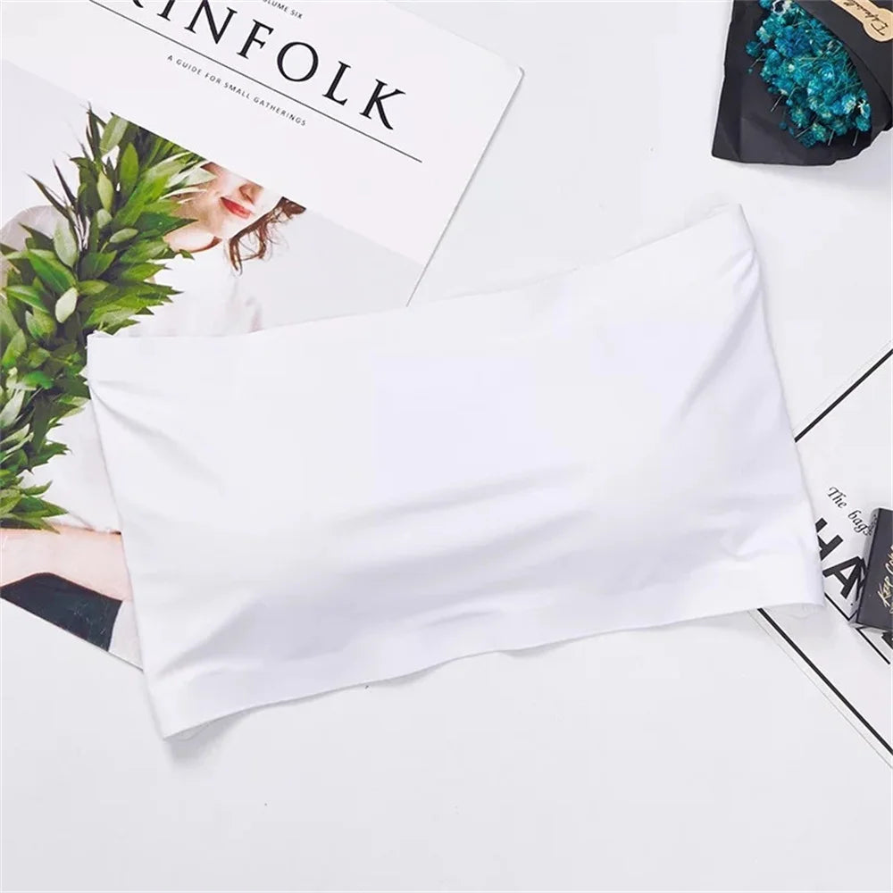 Brand New, Seamless Top, Women's Invisible Bra, Strapless Underwear, Striped Bra, Breathable Tight Fitting Bra