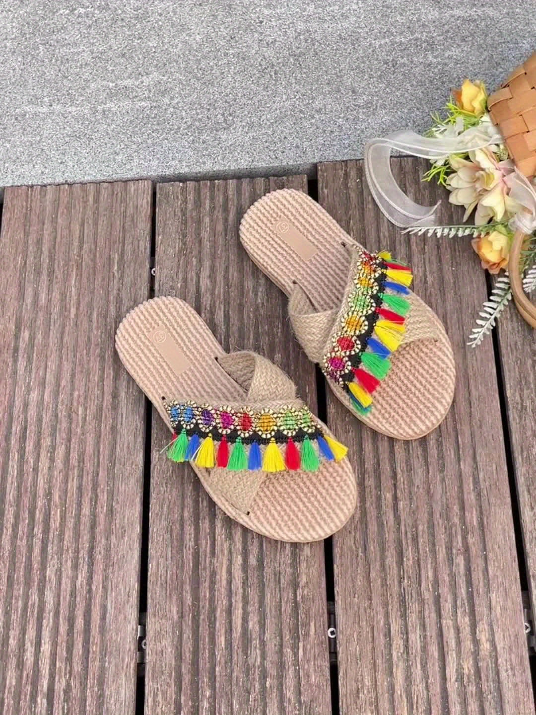 New European and American Style Women's Sandals, Summer Comfortable Non-Slip Casual Fashion Outdoor Slippers, Women Shoes