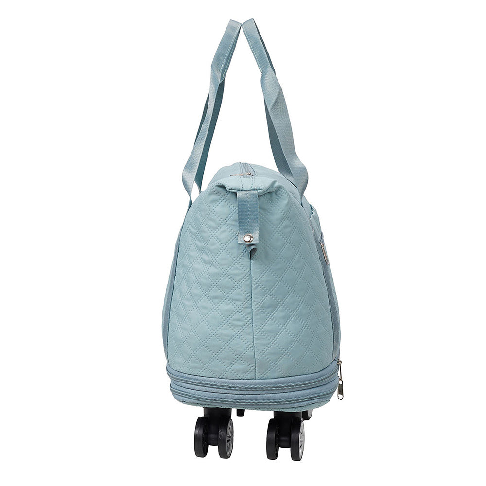 Travel Tote Bag with Detachable Wheels, Multifunctional Travel Bag with A Partition Section, Expandable Luggage Bag, Large Capacity Travel Duffle Bag Gym Tote Bags, Shoulder Bag, Gift for Wife and Parents
