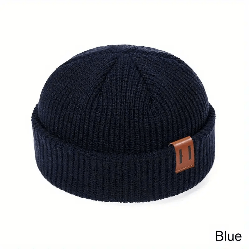 55-60CM Men Women Unisex Skullcap Street Style Hip Hop Beanies Brimless Baggy Melon Cap Cuff Fisherman Beanies Hats Winter Warm Knitted Bonnet Multiple colors
