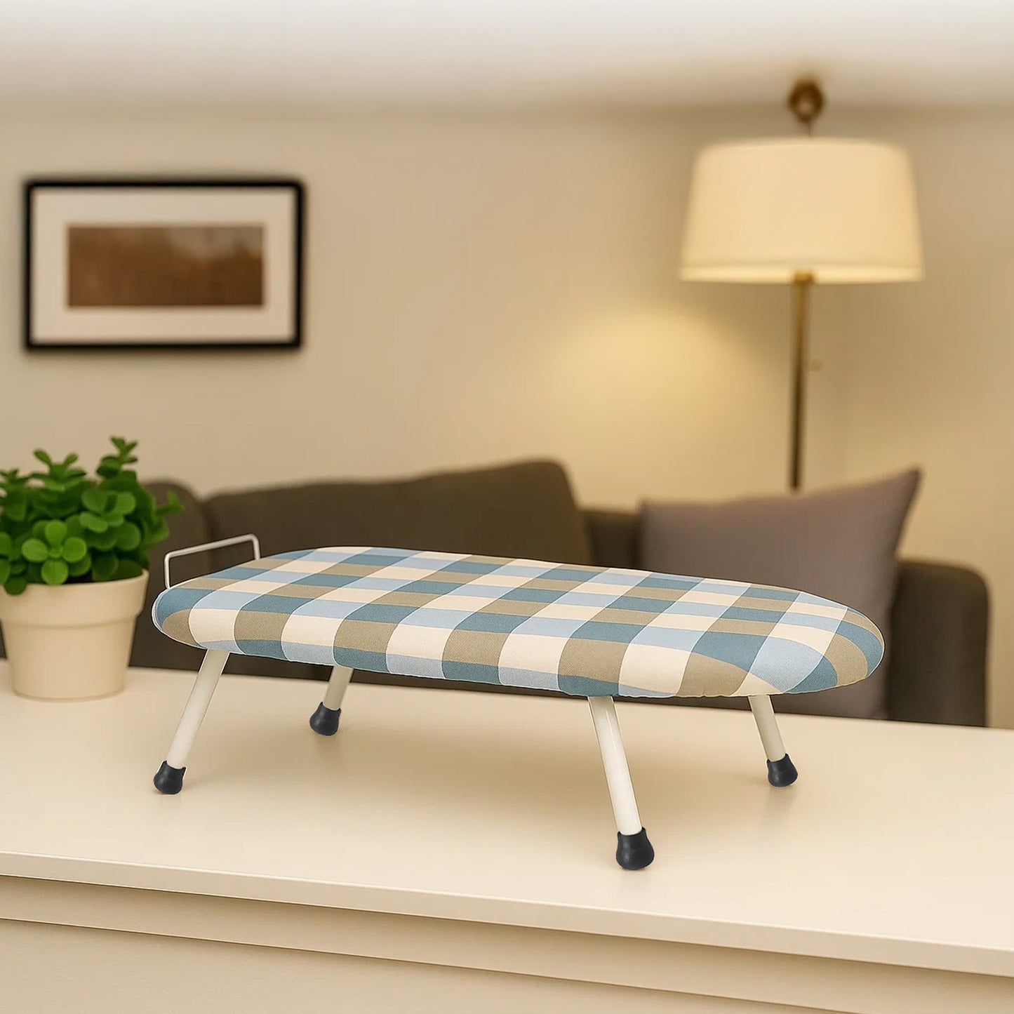 1pc Compact Folding Ironing Board with Space-Saving, Easy Storage, Multi-Use Design for Home Use, Durable Plastic Material, Ironing Boards