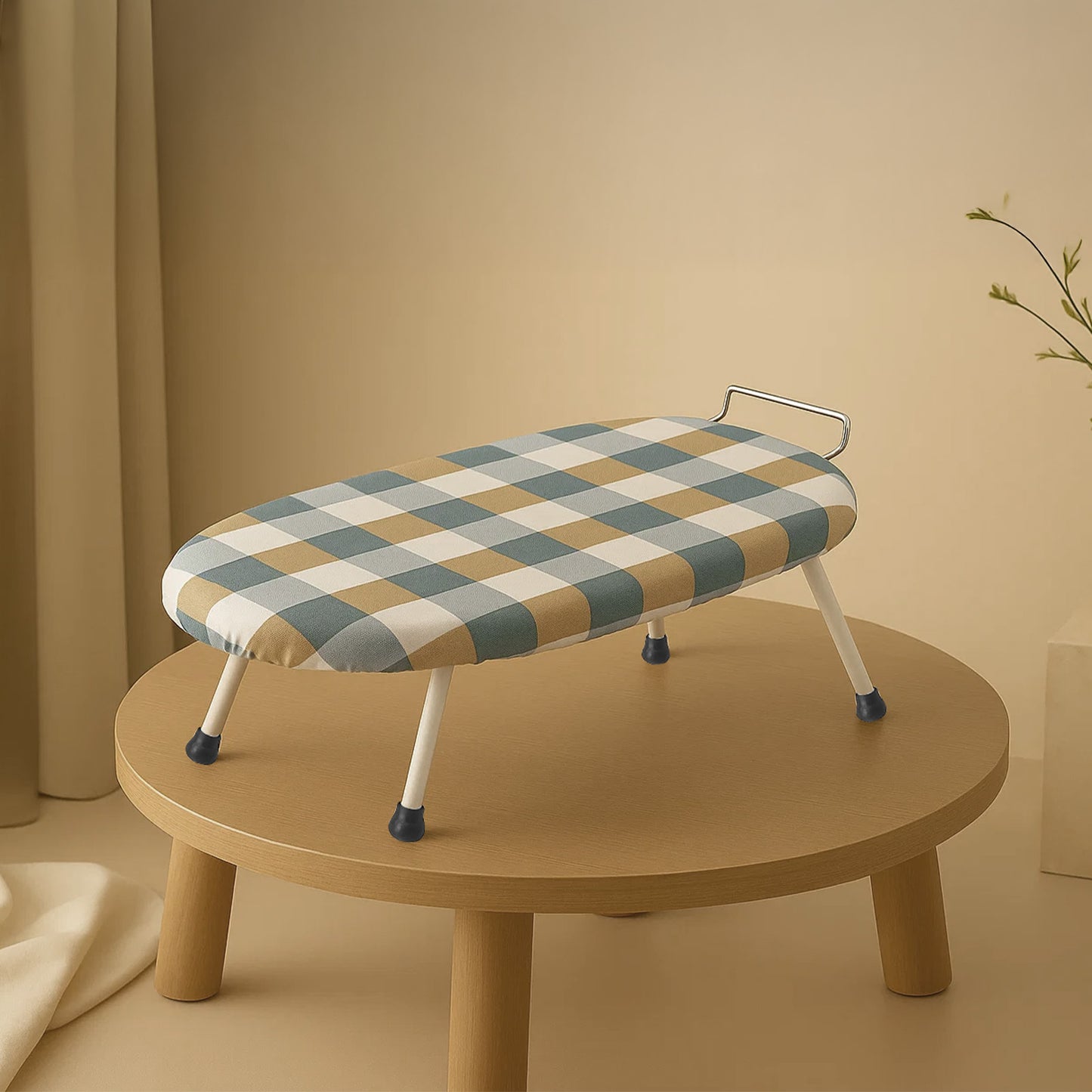 1pc Compact Folding Ironing Board with Space-Saving, Easy Storage, Multi-Use Design for Home Use, Durable Plastic Material, Ironing Boards