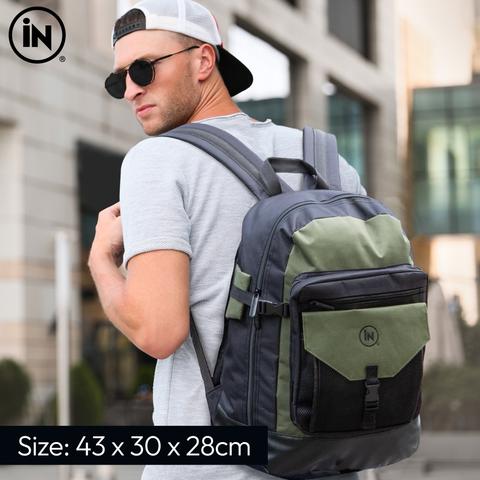 Waterproof Travel Backpack for Men and Women - Camping, Hiking, School - 43x30x28cm
