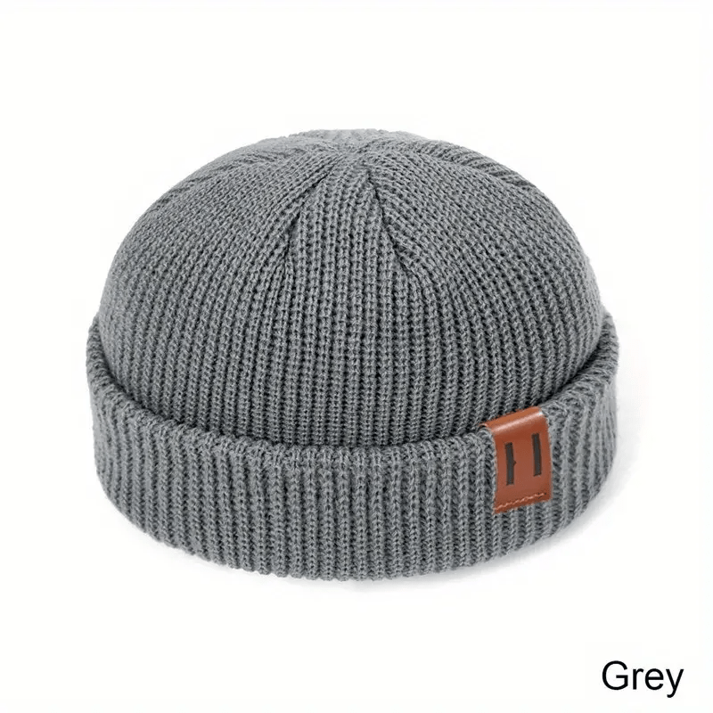 55-60CM Men Women Unisex Skullcap Street Style Hip Hop Beanies Brimless Baggy Melon Cap Cuff Fisherman Beanies Hats Winter Warm Knitted Bonnet Multiple colors