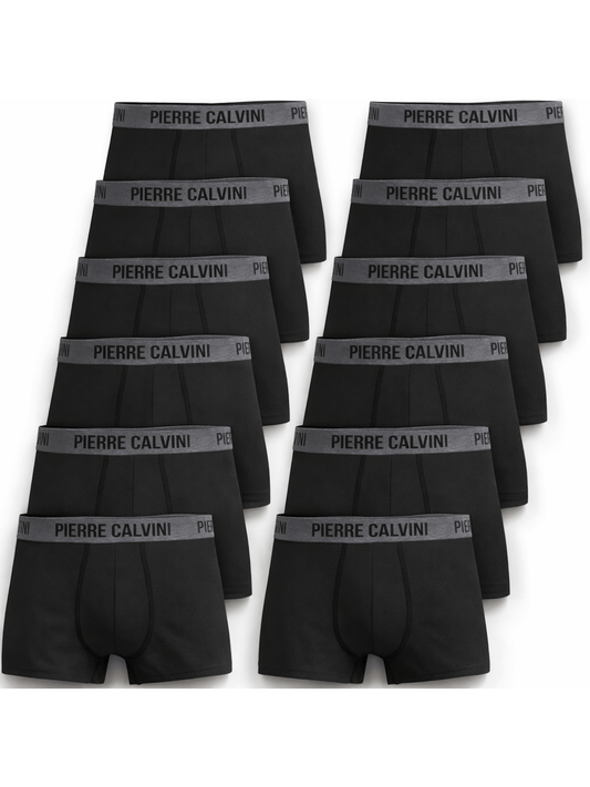 12 Pack Mens Boxer Shorts – Soft Breathable Cotton Underwear for Men – Comfortable Hipster Trunks with Stretch Waistband – Lightweight, Tag Free, Anti Chafe Design – Ideal for Everyday Wear, Work or Gym – Great Valu