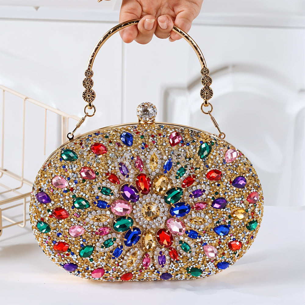 Beaguful Women'S Evening Bags Sparkly Rhinestone Clutch Purses Luxury Handbags, Perfect for All Ages in Special Events, Wedding, Evening Party, Prom, Various Parties, Multiple Colors Available