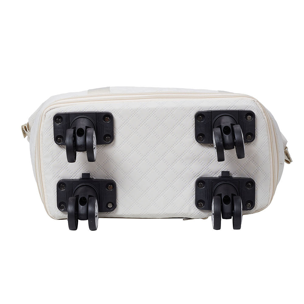 Travel Tote Bag with Detachable Wheels, Multifunctional Travel Bag with A Partition Section, Expandable Luggage Bag, Large Capacity Travel Duffle Bag Gym Tote Bags, Shoulder Bag, Gift for Wife and Parents