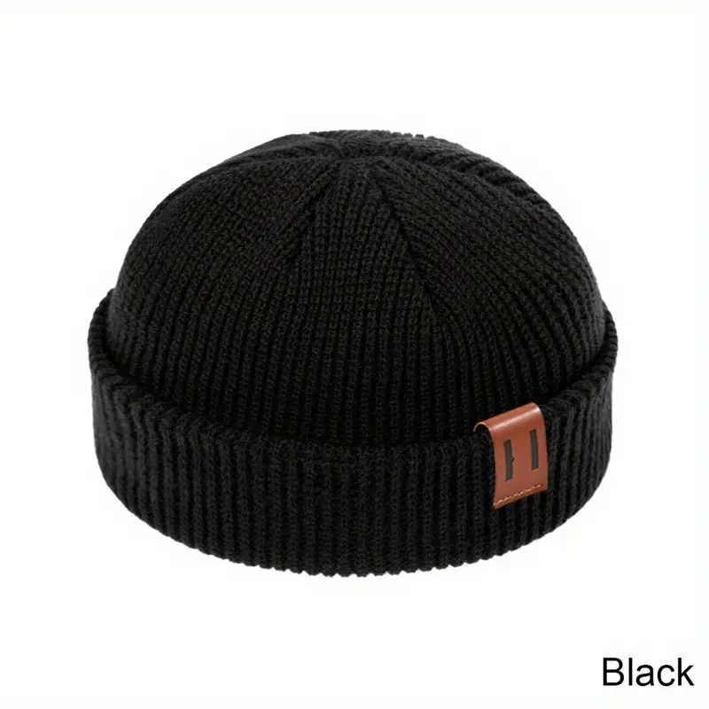 55-60CM Men Women Unisex Skullcap Street Style Hip Hop Beanies Brimless Baggy Melon Cap Cuff Fisherman Beanies Hats Winter Warm Knitted Bonnet Multiple colors