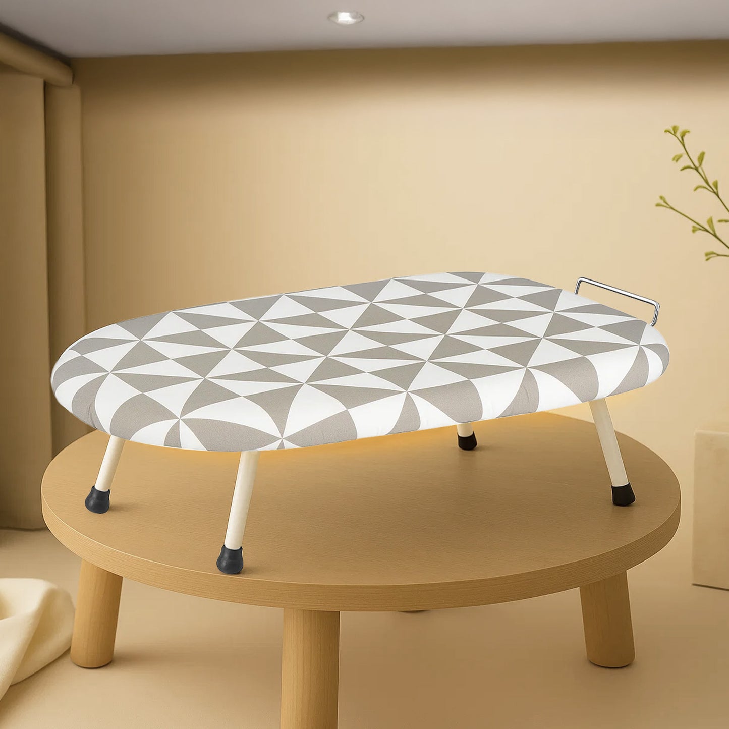1pc Compact Folding Ironing Board with Space-Saving, Easy Storage, Multi-Use Design for Home Use, Durable Plastic Material, Ironing Boards