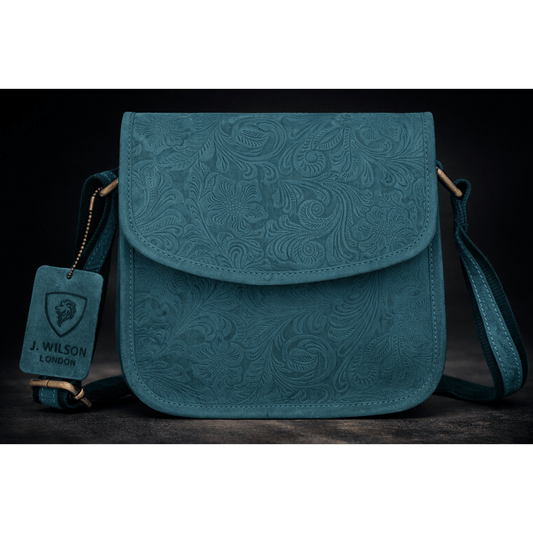 Genuine Leather Bags for Women Flower emboss small Cross Body Bag for Everyday Travel Small Compact Handbag