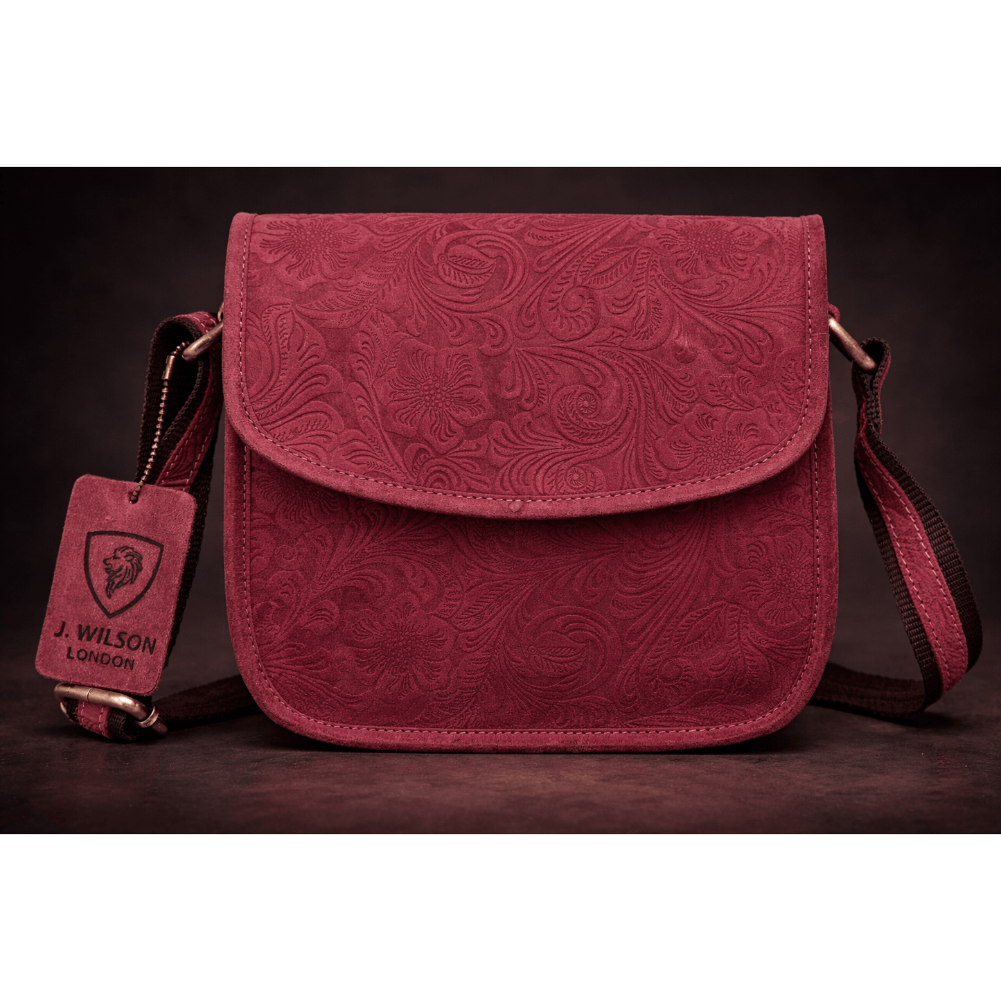 Genuine Leather Bags for Women Flower emboss small Cross Body Bag for Everyday Travel Small Compact Handbag