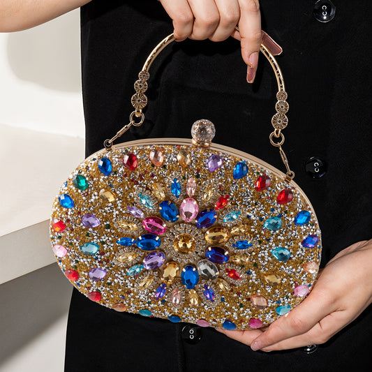 Beaguful Women'S Evening Bags Sparkly Rhinestone Clutch Purses Luxury Handbags, Perfect for All Ages in Special Events, Wedding, Evening Party, Prom, Various Parties, Multiple Colors Available