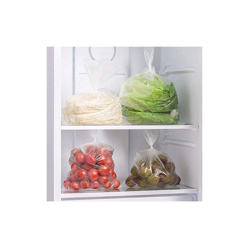 250 Food Storage Bags 9 X 14 X 18, Plastic Produce Bags on a Roll, Fruits, Vegetable, Bread and Grocery Clear Bags, 250 Bags per Roll