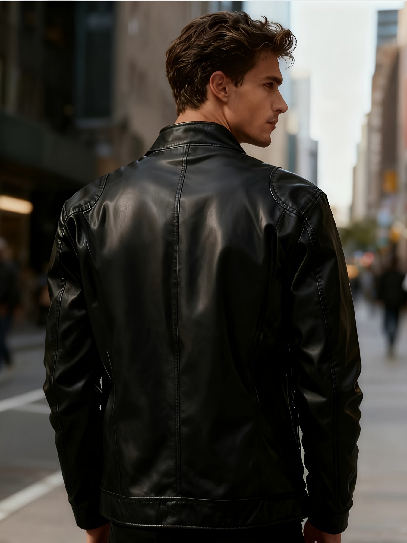 Men's Bomber Pilot Jacket - Zipper, Zipper, Baseball Collar, Windproof for Spring and Autumn Outdoor Wear, Daily Casual Wear | Pullover Style | Zipper, Bomber Jacket