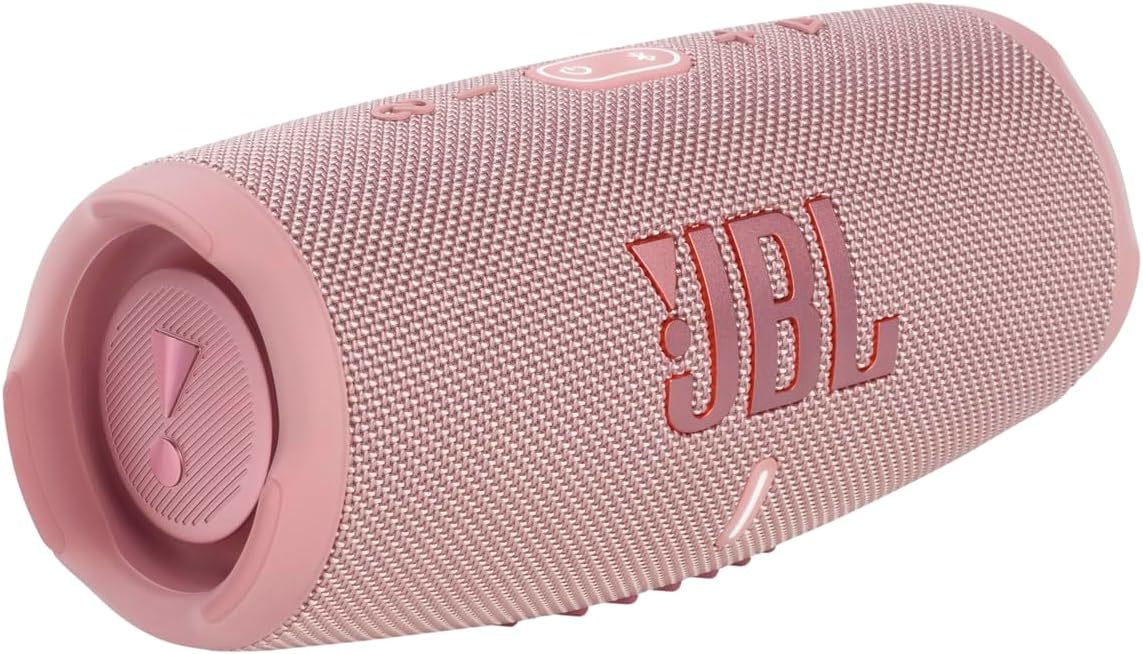 JBL Charge 5 Portable Bluetooth Speaker with Deep Bass, IP67 Waterproof and Dustproof, 20 Hours of Playtime, Built-In Powerbank,- Available in BLACK / GREEN / GREY / PINK / RED / SQUAD / TEAL / WHITE