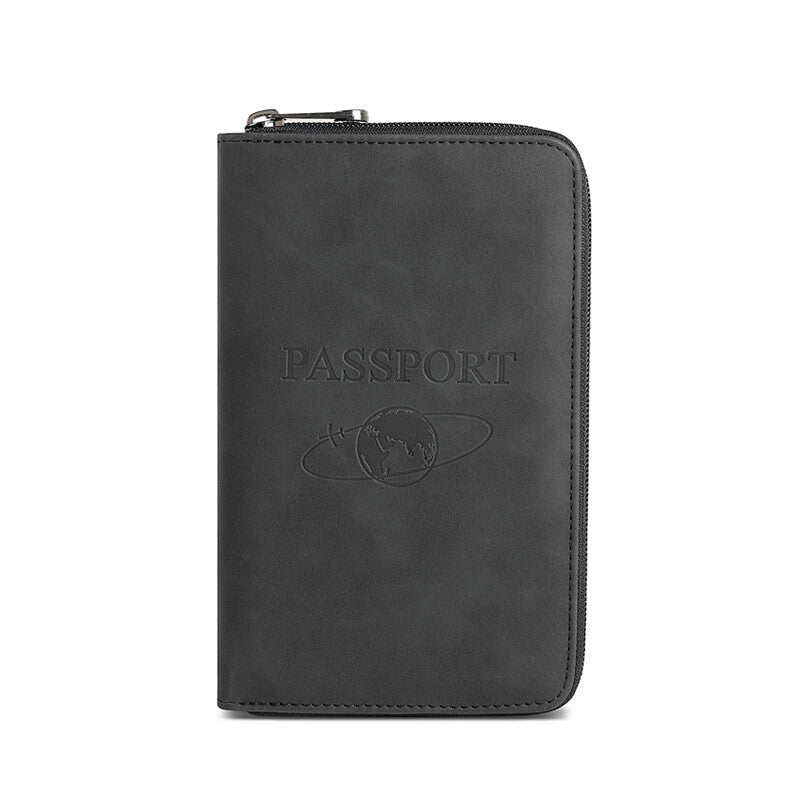 RFID Blocking Passport Holder Wallet, Multi-Functional Travel Passport Case & Card Organizer, Perfect for Everyday Use And Vacations
